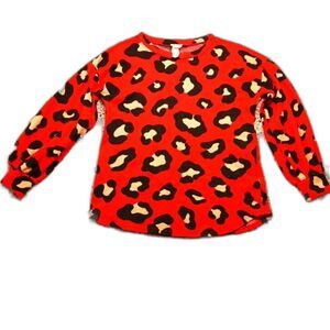 BIBI Clothing Designer Sweater Womans Small. Puff sleeve. Multicolor.